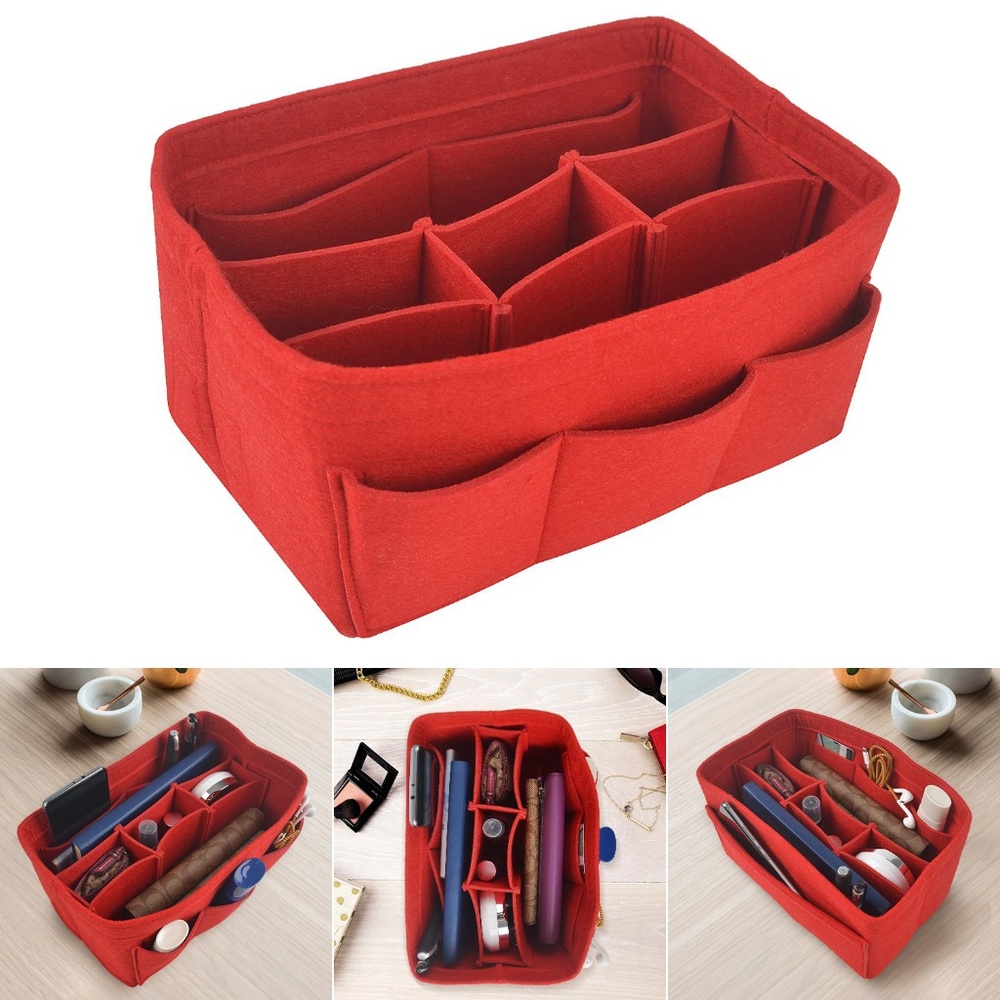 NWT Felt Insert Bag Organizer Bag In Bag Handbag